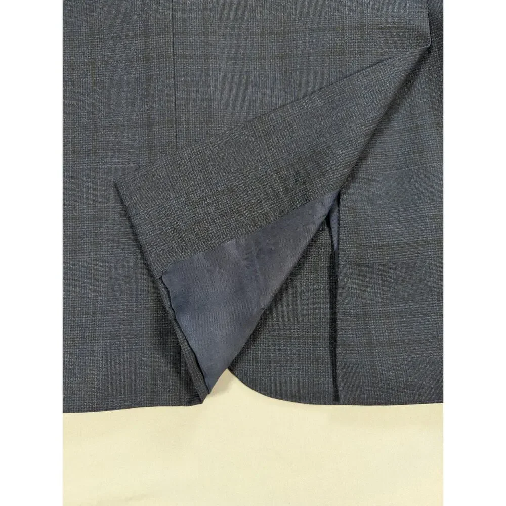 Canali Gray Wool Blazer Sport Coat Mens 42R 52 Made in Italy 2 Button Jacket